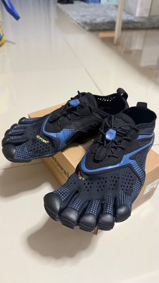 Vibram VRun Mens Black  Blue รูปที่ 4