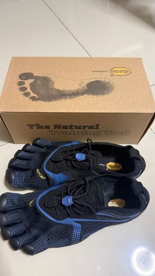Vibram VRun Mens Black  Blue รูปที่ 3
