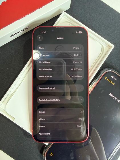 iPhone 13 128GB สีแดง สวยๆเลยครับ ❣️🎈 รูปที่ 4