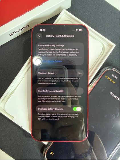 iPhone 13 128GB สีแดง สวยๆเลยครับ ❣️🎈 รูปที่ 5