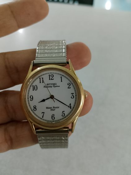 สแตนเลส เงิน นาฬิกา Casio รุ่น Sting วินเทจเก่า ผลิตจากนอก