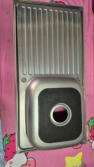 ซิงค์ฝั่งสแตนเลส 304 ยาว 1 เมตร พร้อมติดตั้งไม่ต้องซื้อ อะไรเพิ่ม รูปที่ 2