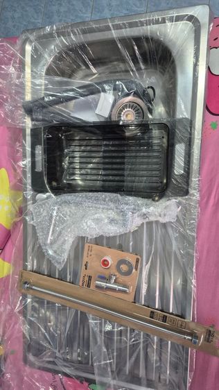 ซิงค์ฝั่งสแตนเลส 304 ยาว 1 เมตร พร้อมติดตั้งไม่ต้องซื้อ อะไรเพิ่ม