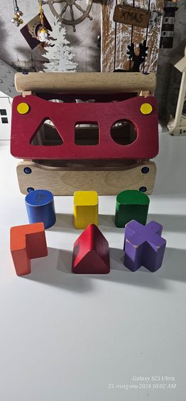 บล็อคไม้สำหรับเด็กวัยเรียนรู้ อายุ 18 เดือนขึ้นไป รูปที่ 8