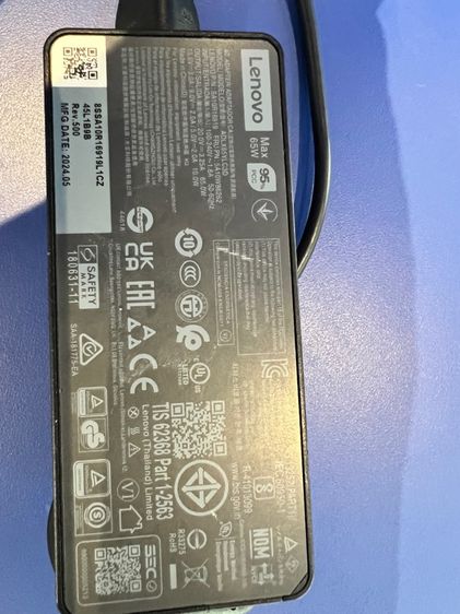 Adapter Lenovo 65W USB-C Type-C แล็ปท็อปชาร์จ AC Power Supply ADAPTER รูปที่ 2