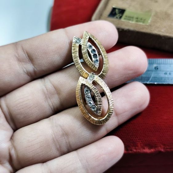 🔖คัพลิงก์สีทอง18k แบรนด์ Nina Ricci วินเทจ มีตอกโค้ด ของจริงสวยมาก งานจากต่างประเทศ รูปที่ 2