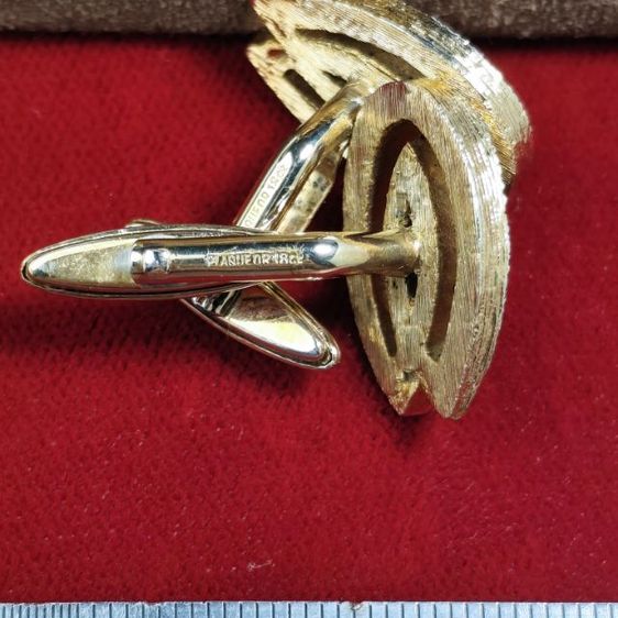 🔖คัพลิงก์สีทอง18k แบรนด์ Nina Ricci วินเทจ มีตอกโค้ด ของจริงสวยมาก งานจากต่างประเทศ รูปที่ 7