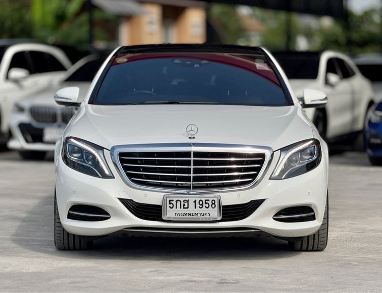 Mercedes-Benz S-Class 2017 S500 Sedan ปลั๊กอินไฮบริด (PHEV) ไม่ติดแก๊ส เกียร์อัตโนมัติ ขาว รูปที่ 2