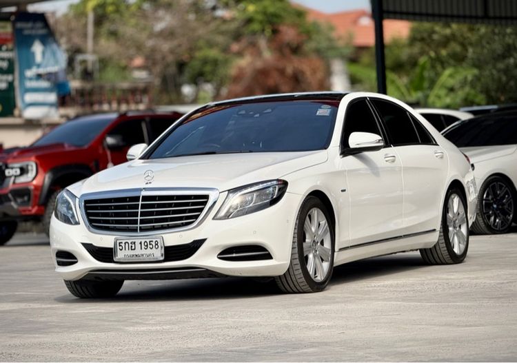 Mercedes-Benz S-Class 2017 S500 Sedan ปลั๊กอินไฮบริด (PHEV) ไม่ติดแก๊ส เกียร์อัตโนมัติ ขาว รูปที่ 3