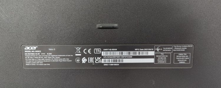 Acer Nitro 5 AN517-52-55AW i5 Gen10 RTX3060 จอ 17.3 นิ้ว พิกัดบางพลี สมุทรปราการ รูปที่ 17