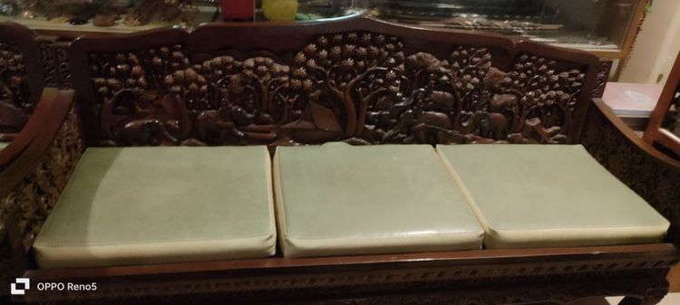 ชุดรับแขกไม้สักแกะสลัก รูปที่ 2