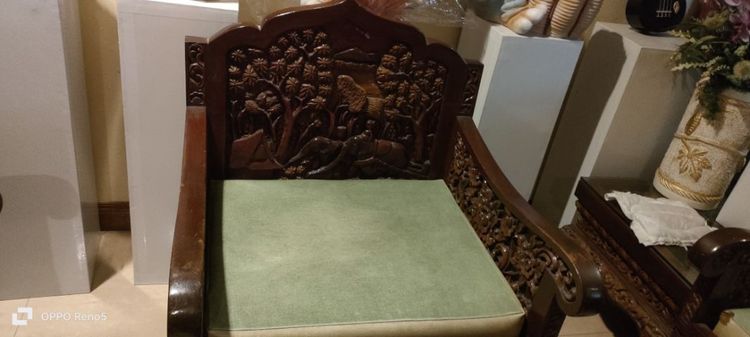 ชุดรับแขกไม้สักแกะสลัก รูปที่ 6