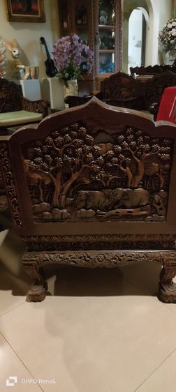 ชุดรับแขกไม้สักแกะสลัก รูปที่ 9