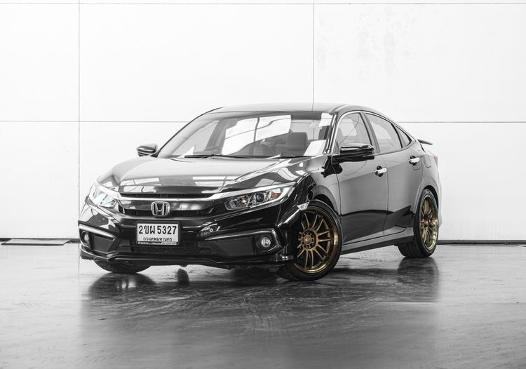 Honda Civic 2020 1.8 EL i-VTEC Sedan เบนซิน ไม่ติดแก๊ส เกียร์อัตโนมัติ ดำ รูปที่ 2