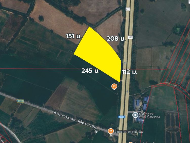 ที่ดินเปล่า 15 ไร่, ติดถนนหมายเลข 117 (นครสวรรค์ – พิจิตร) อ.โพธิ์ทะเล จ.พิจิตร รูปที่ 2