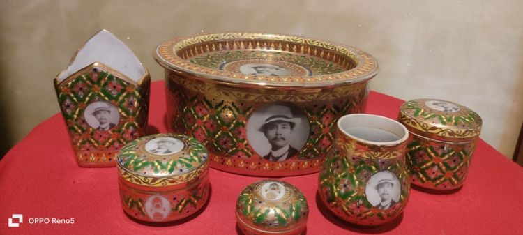 ชุดเชี่ยนหมาก เบญจรงค์ รูปรัชกาลที่5 รูปที่ 3