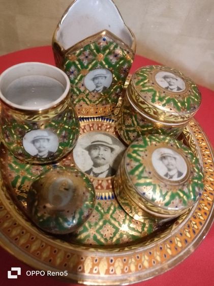 ชุดเชี่ยนหมาก เบญจรงค์ รูปรัชกาลที่5 รูปที่ 6