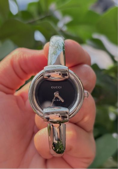 เงิน นาฬิกา Gucci 1400L แท้ Swiss Made รุ่นกำไล