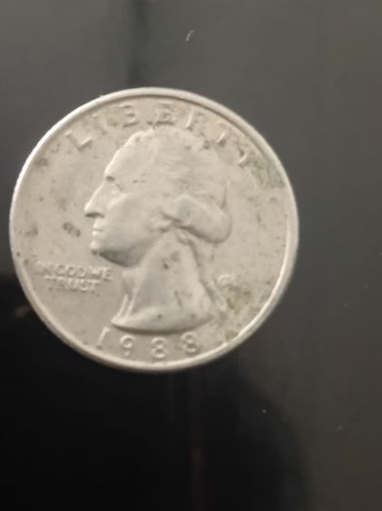เหรียญ quarter   dollar 1988 รูปที่ 2