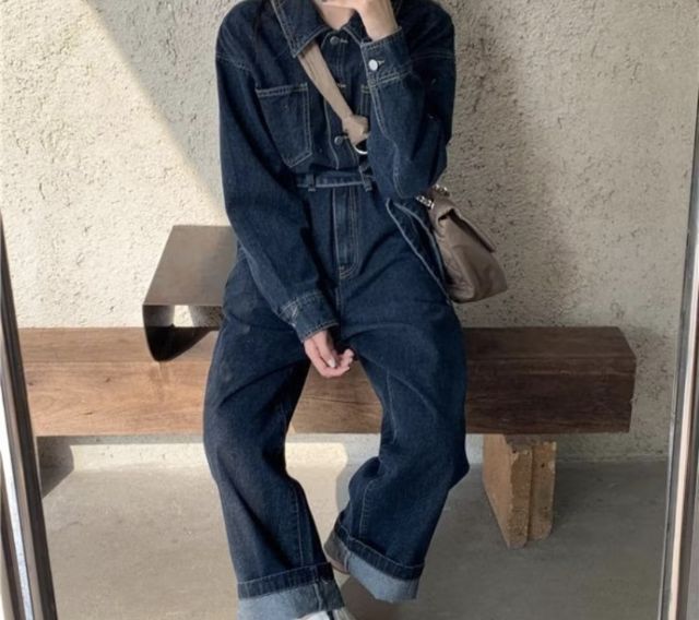 ขายเอี๊ยมยีนส์ทรงOversize รูปที่ 6