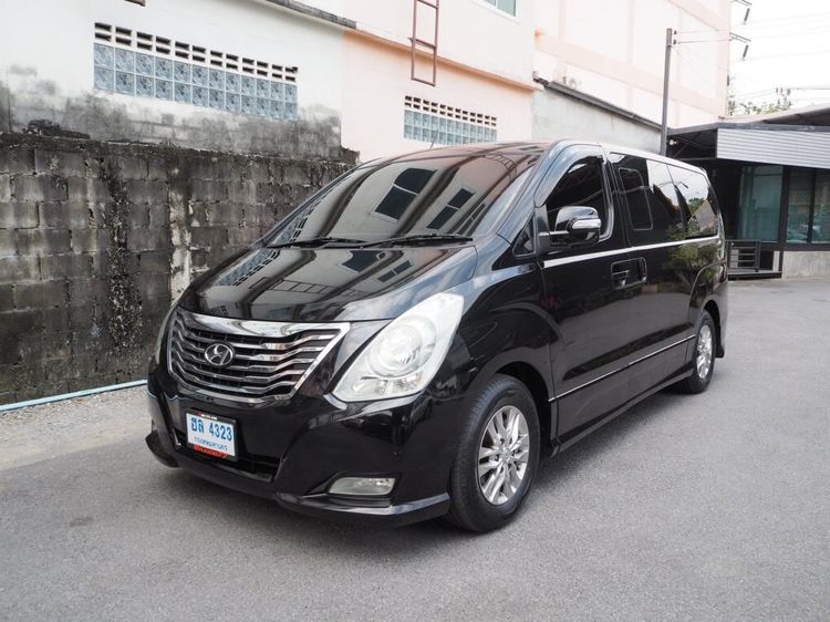 Hyundai H-1  2015 2.5 Elite Van ดีเซล ไม่ติดแก๊ส เกียร์อัตโนมัติ ดำ รูปที่ 2