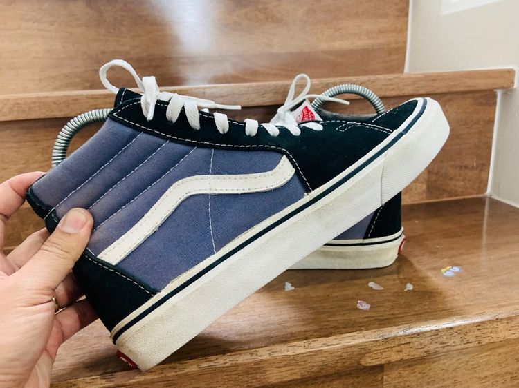 รองเท้า VANS SK8 แท้ 💯 เบอร์ EU 40.5 cm 26 คนเท้า 25.5-26.5 cm ใส่ได้ครับ สภาพดีมาก พื้นเต็ม ทรงสวย หายากน่าสะลมครับ รูปที่ 2