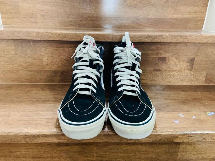 รองเท้า VANS SK8 แท้ 💯 เบอร์ EU 40.5 cm 26 คนเท้า 25.5-26.5 cm ใส่ได้ครับ สภาพดีมาก พื้นเต็ม ทรงสวย หายากน่าสะลมครับ รูปที่ 4