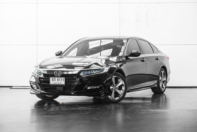Honda Accord 2020 2.0 Hybrid Tech Sedan ไฮบริด ไม่ติดแก๊ส เกียร์อัตโนมัติ ดำ รูปที่ 2