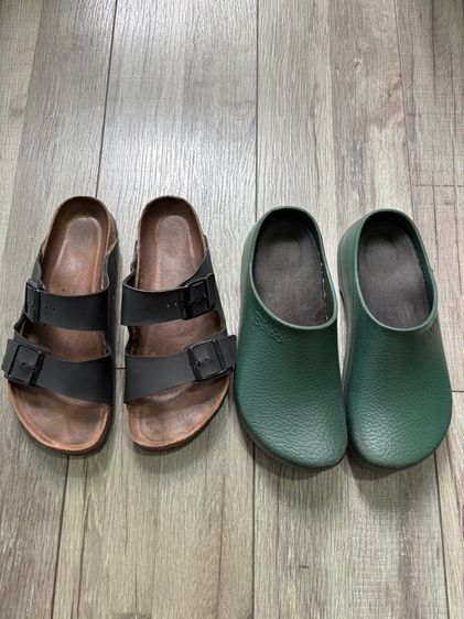 เขียว หนังแท้ รองเท้าแตะ รองเท้าBirkenstockแท้(ขายยกคู่)
