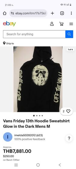 Vans HORROR Friday The13th แท้ รูปที่ 9