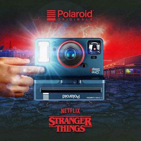 📸 มือ 2 Stranger Things Edition กล้องฟิล์มโพลาลอย พร้อมส่ง ของแท้ Polaroid รุ่น One step 2 สินค้ามือ 2 + มีกล่อง + มีสายคล้องคอ + มีสายชาร์ รูปที่ 2