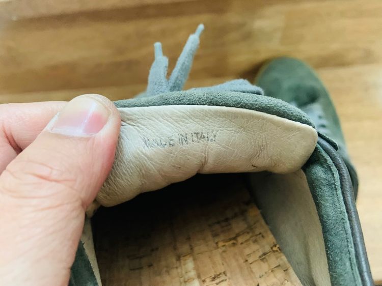 รองเท้า made in ITALY แท้ 💯 เบอร์ 40 cm 26 คนเท้า 25.5-26.5 cm ใส่ได้ครับ สภาพดีมาก พื้นเต็ม ดีเทลสวยหนังนิ่มมาก ทรงสวย หายากน่าสะลมครับ รูปที่ 9