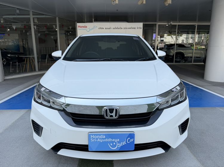 Honda City 2020 1.0 V Sedan เบนซิน ไม่ติดแก๊ส เกียร์อัตโนมัติ ขาว รูปที่ 2