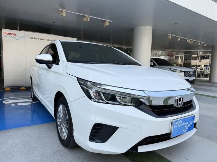 Honda City 2020 1.0 V Sedan เบนซิน ไม่ติดแก๊ส เกียร์อัตโนมัติ ขาว รูปที่ 3