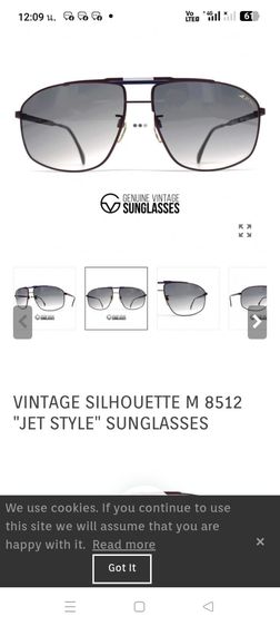 ขอขายแว่นตากันแดดวินเทจยุค 80 แบรนด์ Silhouette รุ่น M8512 jet style .made in Austria แท้ ขนาดหน้ากว้าง 15ซม.ความยาวก้าน 13ซม.เ รูปที่ 3