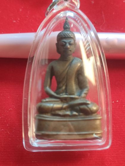 พระพุทธรูปขนาดเล็กเป็นพระกริ่งสมัยรัชกาลที่ 4 เนื้อโลหะผสมสัมฤทธิ์สร้างสมัยรัชกาลที่ 4 หน้าตัก 1 นิ้ว รูปที่ 2