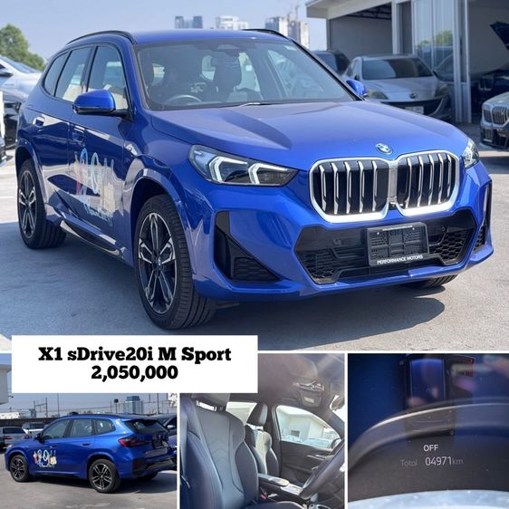 รถ BMW X1 2.0 sDrive20i M Sport สี น้ำเงิน