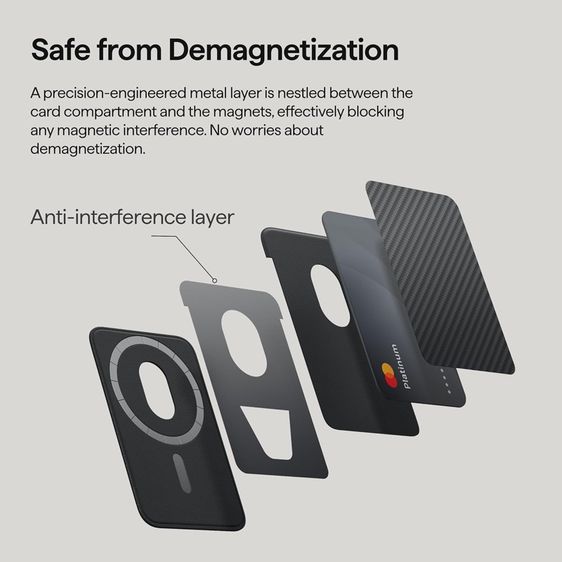 Pitaka magsafe wallet ที่เก็บบัตรติดมือถือ ของใหม่มือหนึ่ง รูปที่ 4