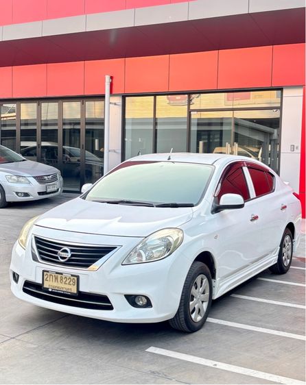 Nissan Almera 2013 1.2 E Sedan เบนซิน ไม่ติดแก๊ส เกียร์อัตโนมัติ ขาว รูปที่ 3