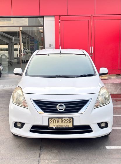 Nissan Almera 2013 1.2 E Sedan เบนซิน ไม่ติดแก๊ส เกียร์อัตโนมัติ ขาว รูปที่ 2