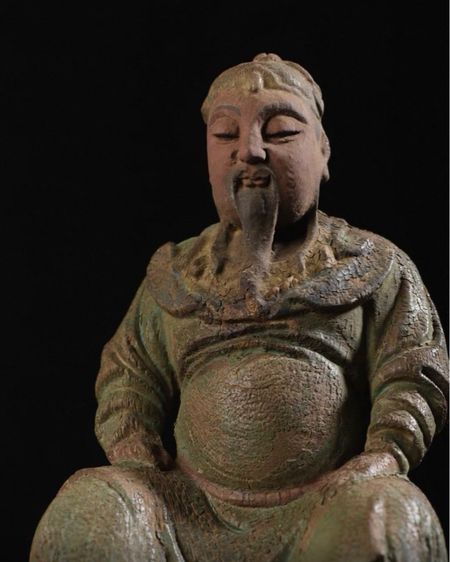 ✨รูปปั้นแกะสลักไม้โบราณของกวนอู  รูปที่ 3