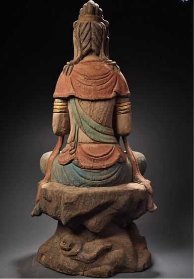 ✨รูปปั้นไม้แกะสลักของพระอวโลกิเตศวรโพธิสัตว์  รูปที่ 4