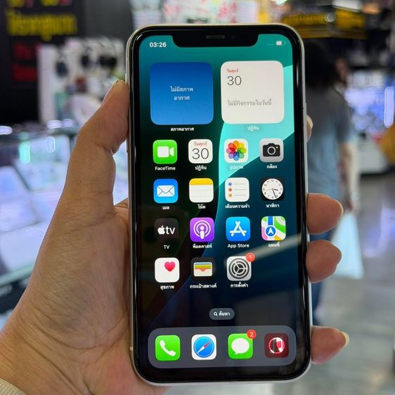 64 GB iPhone11 64GB สีขาว เครื่องศูนย์ โมเดลTH สภาพสวยมากๆ สุขภาพแบต100 🔥🔥