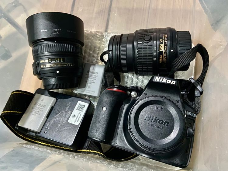 nikon d5300 เลนส์ fix 50mm f1.8 เลนส์ kit 18-55   