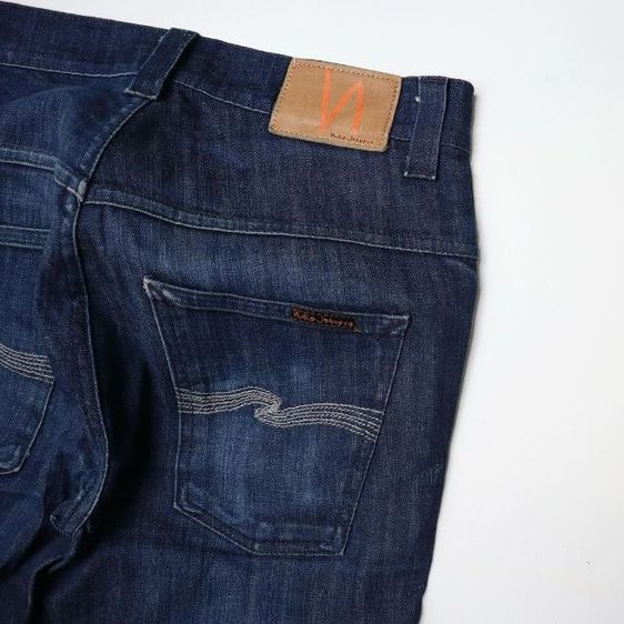 กางเกงยีนส์ ยี้ห้อ Nudie Tape Ted Dry Grey Embo รูปที่ 4