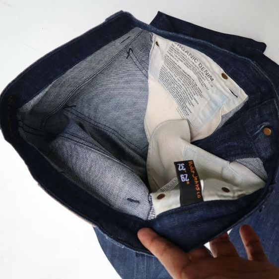 กางเกงยีนส์ ยี้ห้อ Nudie Tape Ted Dry Grey Embo รูปที่ 3