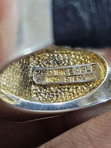 เเหวนอินทรีงานนอกทอง18k รูปที่ 6