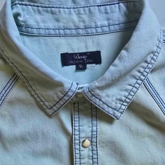 เสื้อยีนส์กระดุมมุกญี่ปุ่น✨ รูปที่ 2