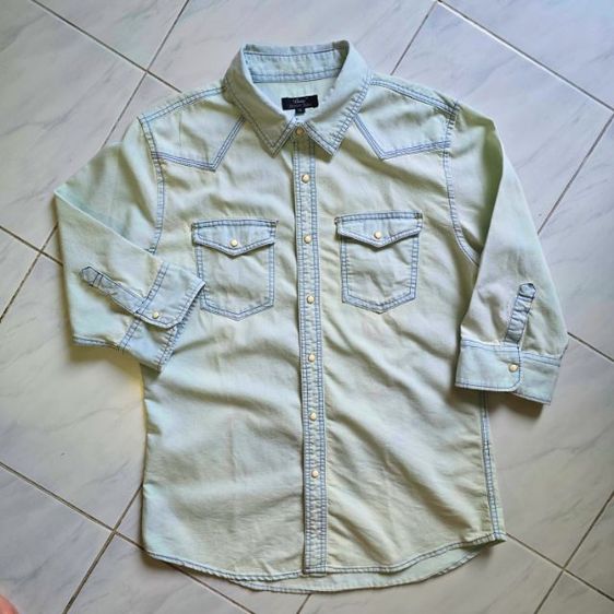 เสื้อยีนส์กระดุมมุกญี่ปุ่น✨ รูปที่ 4