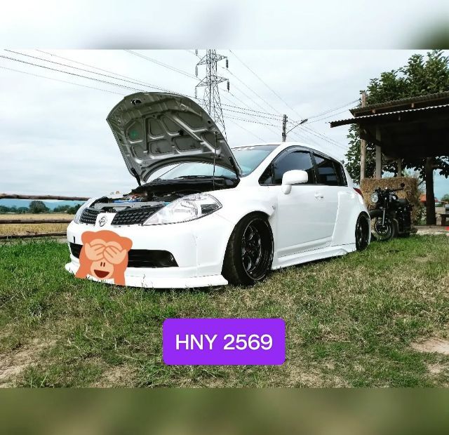 Nissan Tiida 2007 1.6 G Sedan เบนซิน ไม่ติดแก๊ส เกียร์อัตโนมัติ ขาว รูปที่ 2